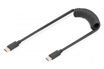 USB - C spiral kablo üzerinde USB 2.0 - USB - C 