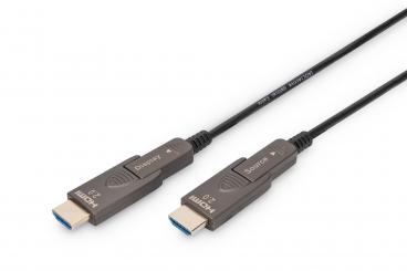 4K - HDMI AOC 10m çıkarılabilir fiş ile hibrit fiber optik kablo 