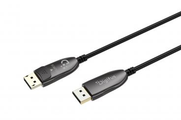DisplayPort AOC Hibrit fiber optik kablo, UHD 8K, 15 m 