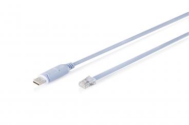 USB 2.0 - RJ45 konsol adaptör kablosu, FTDI yonga seti, 180 cm 