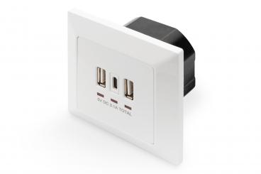 Akıllı telefonlar/tabletler için 2 x USB A, 1 x USB Type-C™ bağlantıya sahip şarj kutusu, 3100 mA, UP 