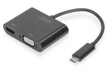 USB Type-C™ - HDMI + VGA Adaptörü 