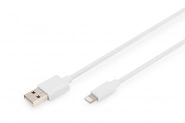 USB A veri/şarj kablosu için Lightning, MFI sertifikalı 