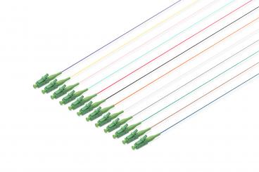 düz renkli LC/APC simpleks OS2 pigtailler 