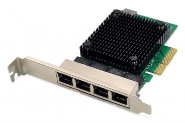 4 portlu 2,5 Gigabit Ethernet ağ kartı, RJ45, PCI Express, Realtek yonga seti 