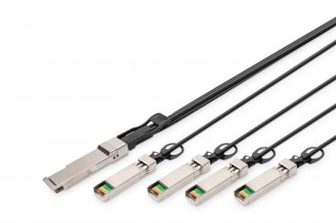 40G QSFP+ - 4XSFP+ Doğrudan takılan kablo 1m 
