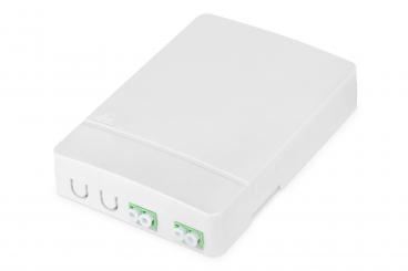 2 x LC/APC DX kaplin ile FTTH muhafaza 