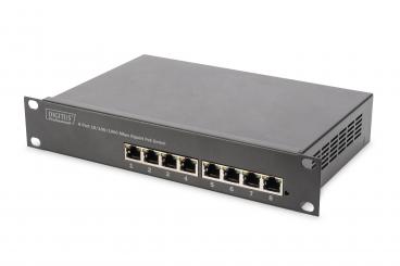 Gigabit Ethernet PoE anahtarı, 8 bağlantı noktalı PoE+, 10", 80 W'a kadar PoE bütçesi 