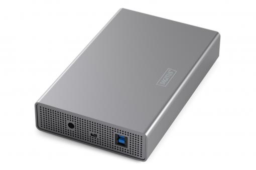 DIGITUS USB 3.0 sabit sürücü muhafazası, 3,5", SATA, 16TB, alüminyum 