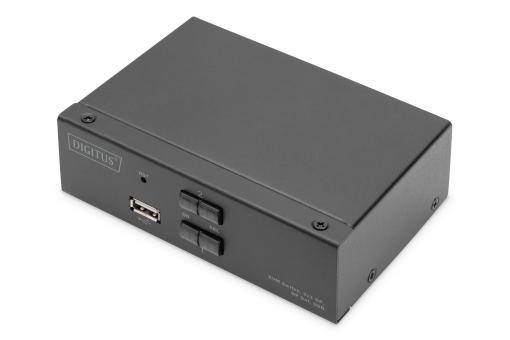 KVM Anahtarı, 2x1  DP, DP Çıkışı, USB 