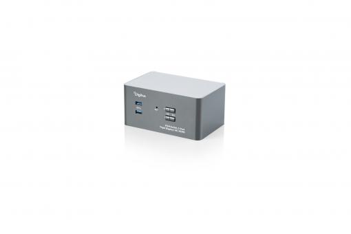 KVM anahtarı, 2 bağlantı noktalı, üçlü ekran, 4K, HDMI 