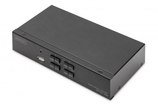 KVM Anahtarı, 4x1  DP, DP Çıkışı, USB 