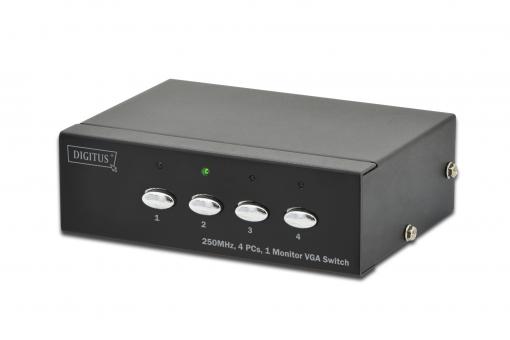 VGA Switch 4 Bilgisayar, 1 Monitör 